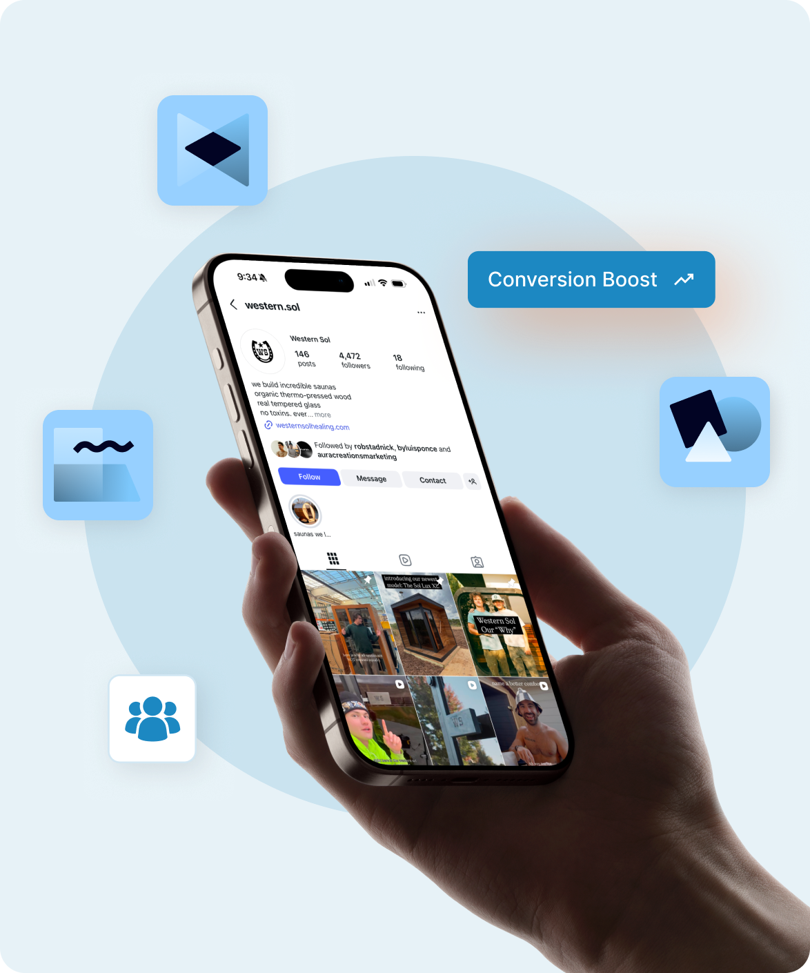 grid of random icons